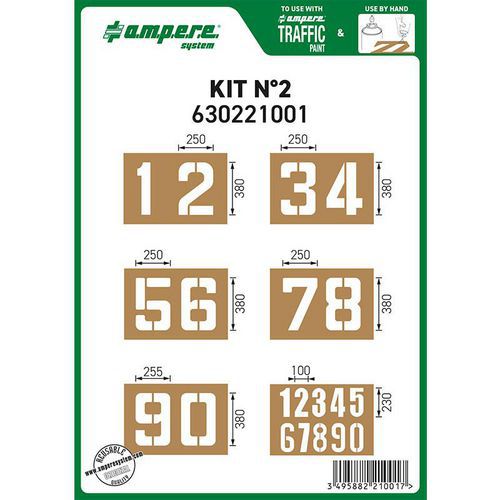Stencil kit no. 2 - Ampere System