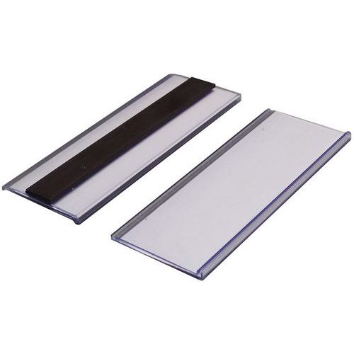 Label Holders + Insert - Self-Adhesive & Magnetic - Manutan Expert