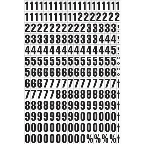 Magnetic Location Markers - Mixed Numbers/Letters - Manutan Expert