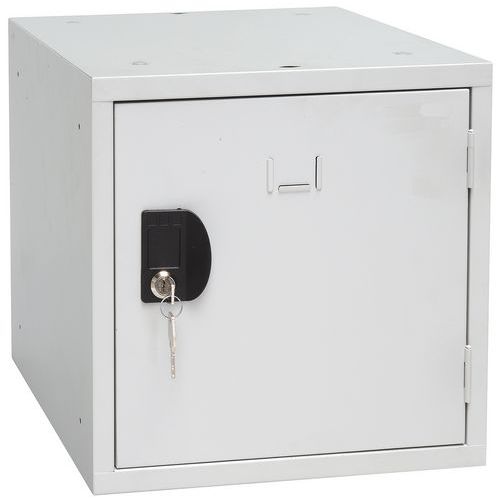 Cube Metal Lockers - Cylinder Lock - School/Office/Gym Storage - Manutan Expert