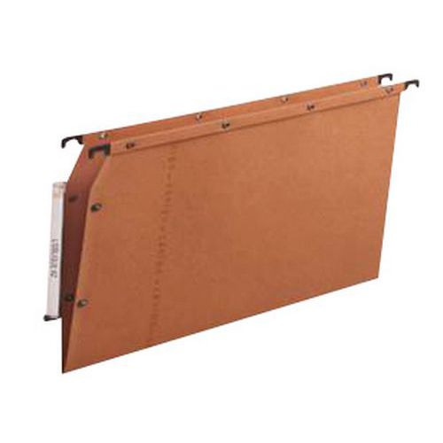 Ultimate Kraft hanging file with press-studs - For cabinets - V base