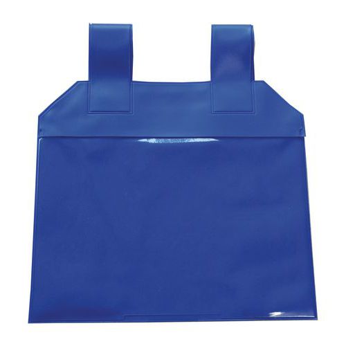 Magnetic pockets for roll container
