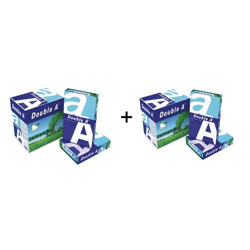 Two boxes of Double A A4 paper