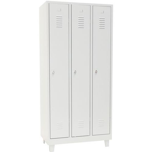 Clean & Dirty Metal Storage Lockers - 1-4 Columns - On Feet - Manutan Expert