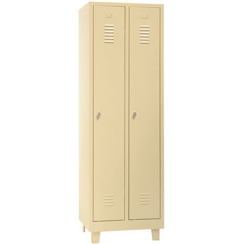 Clean & Dirty Metal Storage Lockers - 1-4 Columns - On Feet - Manutan Expert