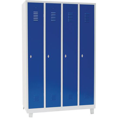 Clean & Dirty Metal Storage Lockers - 1-4 Columns - On Feet - Manutan Expert