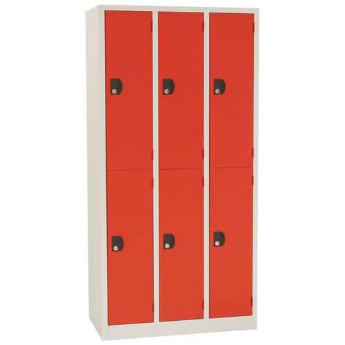 Modulo multi-compartment locker - 1 to 3 columns - On base - Manutan Expert