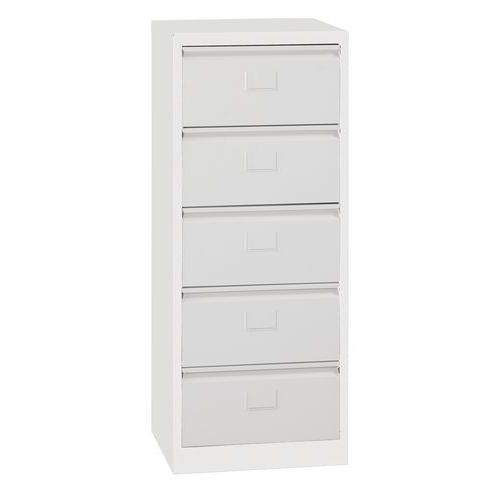 Cabinet with flip-down drawers - Five compartments - Manutan Expert