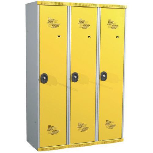 Seamline Optimum® 3-column locker - Column width: 400 mm - On base - Acial