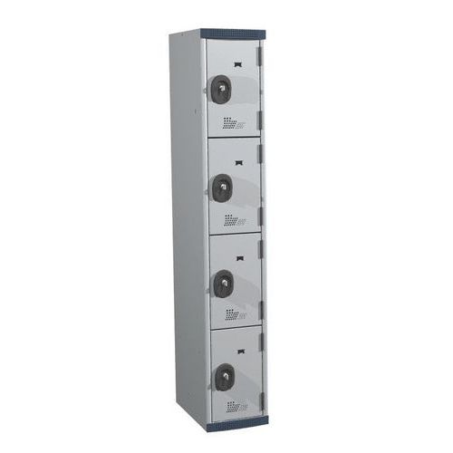 Seamline Optimum® 4-compartment locker - Column width: 300 mm - Acial