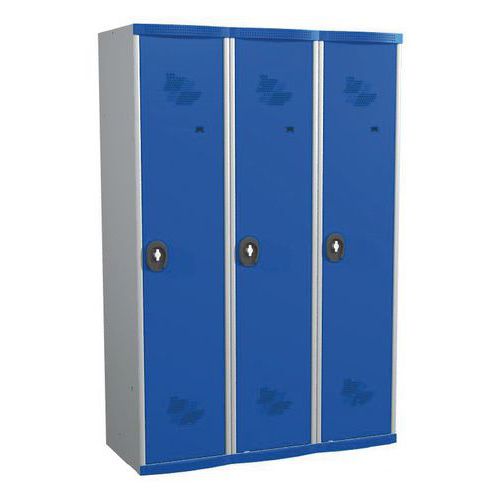 Seamline Optimum® 3-column locker - Column width: 400 mm - On base - Acial