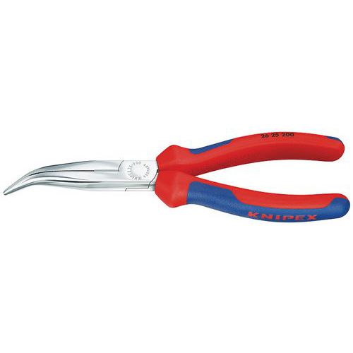 Knipex half-round bent nose pliers with bi-material sheath