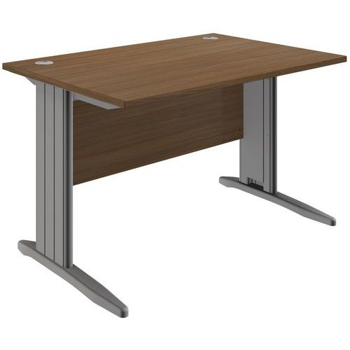 Ticka straight desk - Walnut