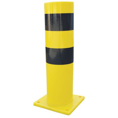 Flexible barrier post