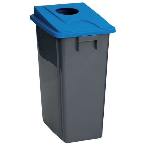 80L Recycling Waste Separation Bins - Colour-Coded Sorting - Manutan Expert