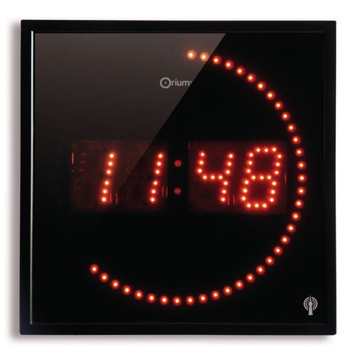 Radiocontrolled LED clock Orium Manutan.co.uk