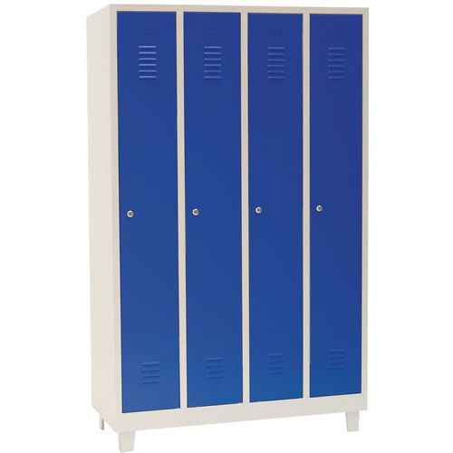 Clean & Dirty Metal Storage Lockers - 1-4 Columns - On Feet - Manutan Expert