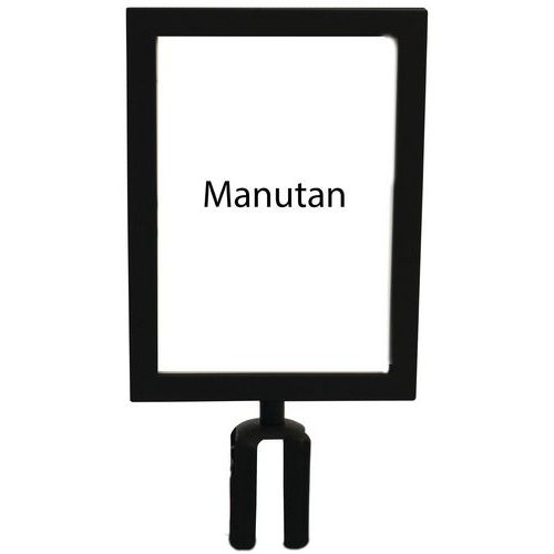 A4 Sign Holder For Retractable Belt Barrier Posts - Manutan Expert