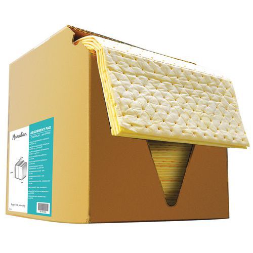 Chemical Spill Cloths - Light/Heavy Absorbent Sheets - Manutan Expert Chemical Spill Cloths - Light/Heavy Absorbent Sheets - Manutan Expert