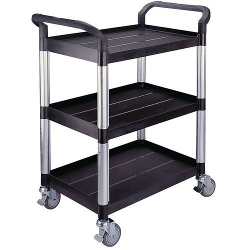 Polypropylene trolley - 3 shelves - Capacity 250 kg