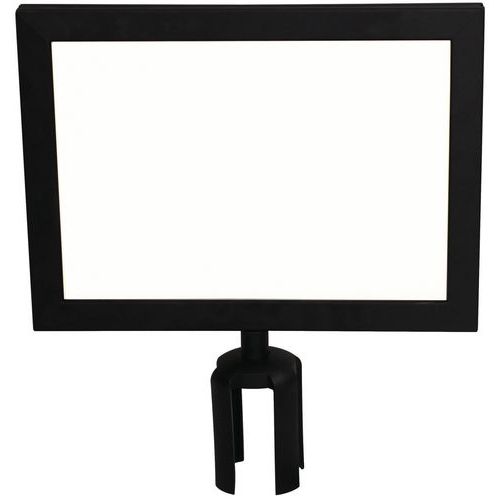 A4 Sign Holder For Retractable Belt Barrier Posts - Manutan Expert