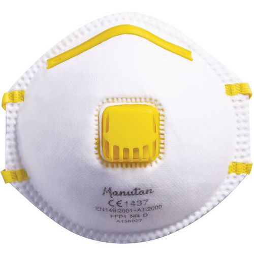 FFP1 Disposable & Moulded Half-Mask Respirator - Pack of 20 - Manutan Expert