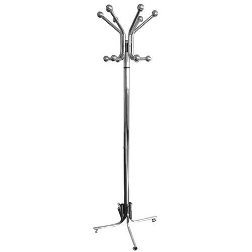 Chrome-plated Coat Stand 12 Hooks Free Delivery Manutan UK