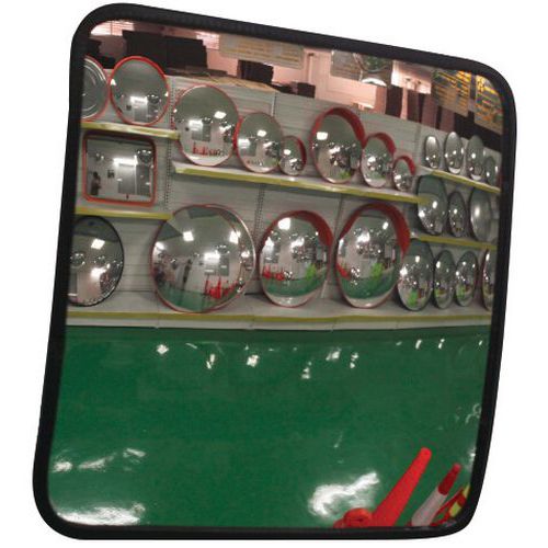 Convex Traffic Safety Mirror - Rectangular & Adjustable - Manutan Expert Convex Traffic Safety Mirror - Rectangular & Adjustable - Manutan Expert
