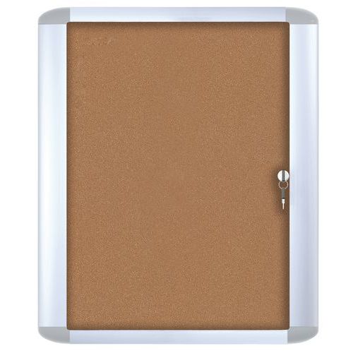 Mastervision indoor enclosed bulletin board - Cork board - Glass security door