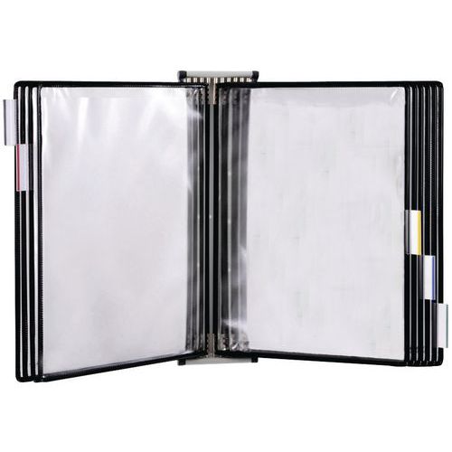 Flip file wall unit with 10 x A4 sized pockets - Tarifold