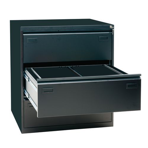 Filing cabinet with double-width drawers - Manutan Expert
