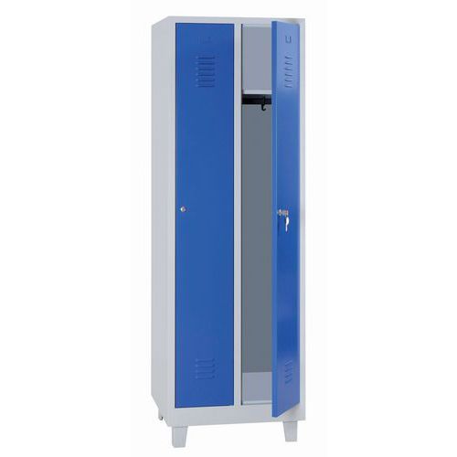 Clean & Dirty Metal Storage Lockers - 1-4 Columns - On Feet - Manutan Expert