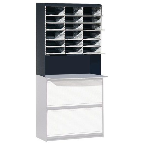 Mail sorting cupboard - 3 columns - Paperflow