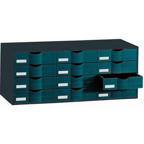 3-column drawer unit - Black - Paperflow 3-column drawer unit - Black - Paperflow
