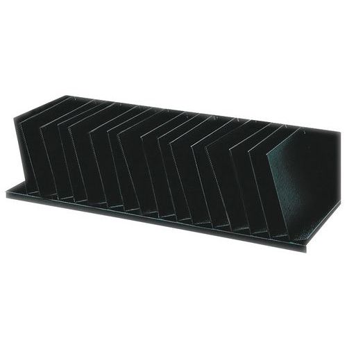 Upright inclined separator for cabinets - Black - Paperflow