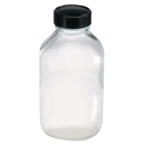 Glass bottle with tamper-proof cap - 125 to 1000 ml