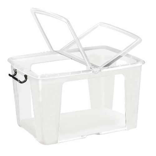 Strata storage box — Centre-hinged lid