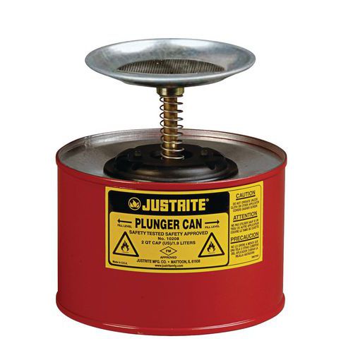 Plunger can - Capacity 0,5 to 4l