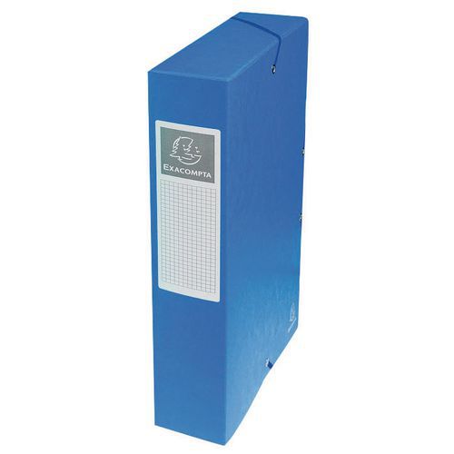 Exabox A4 gloss-card box file with 60-mm spine