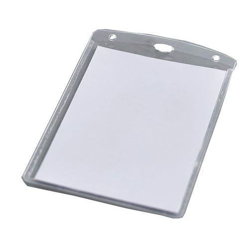 A6 badge pouches with inserts Manutan UK