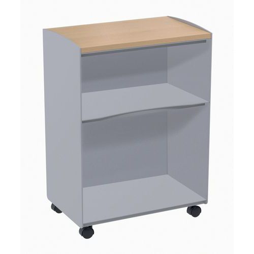 Mobile compartment trolley- 2 compartments - Paperflow Mobile compartment trolley- 2 compartments - Paperflow