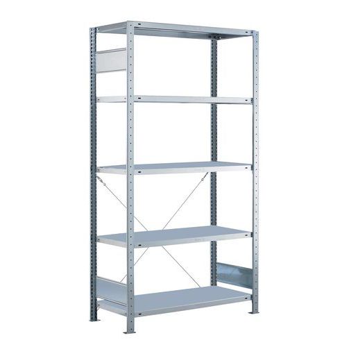 Lightweight Easy-Fix shelving - Zinc-plated finish - Schulte