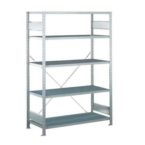 Lightweight Easy-Fix shelving - Zinc-plated finish - Schulte