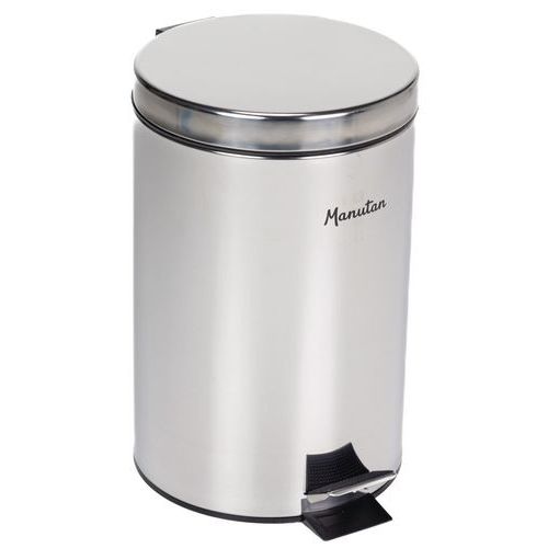 Manutan Expert stainless steel sanitary pedal bin