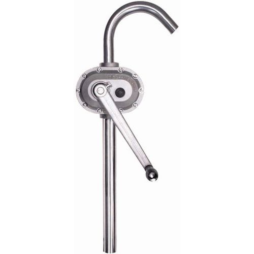 Rotary Hand Lever Pump With Steel Suction Tube - 60-200L Drums - Manutan Expert