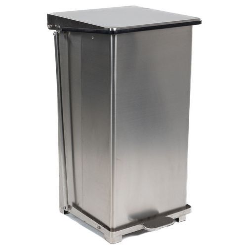 Food Waste Pedal Bin - Stainless Steel - 45 Or 90-Litre - Manutan Expert Food Waste Pedal Bin - Stainless Steel - 45 Or 90-Litre - Manutan Expert