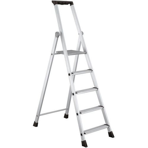 Folding aluminium stepladder - Manutan Expert
