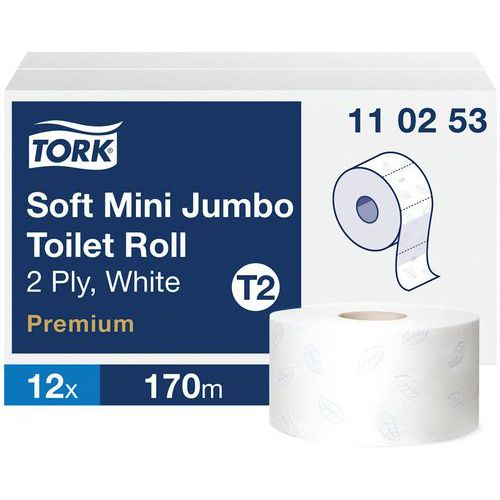 Mini and Maxi Jumbo Tork Premium toilet paper Mini and Maxi Jumbo Tork Premium toilet paper