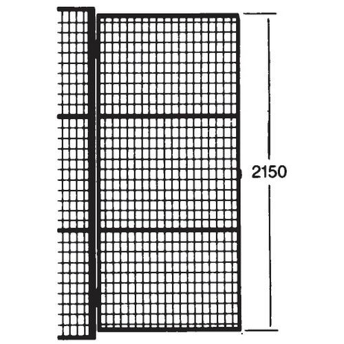 Hinged door for meshed partition UX 450 – With padlock cover Hinged door for meshed partition UX 450 – With padlock cover