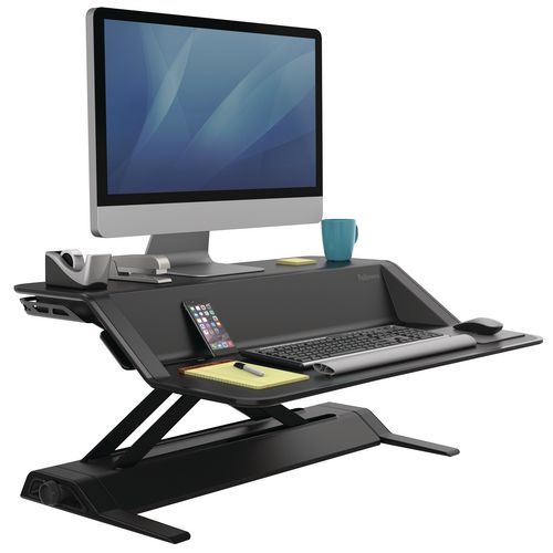 Lotus™ ergonomic Sit-Stand workstation- Fellowes Lotus™ ergonomic Sit-Stand workstation- Fellowes